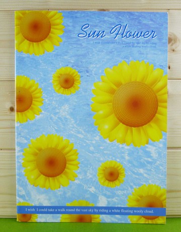 【震撼精品百貨】太陽花 筆記本 藍【共1款】 震撼日式精品百貨