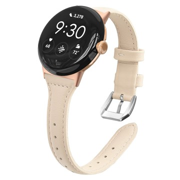 優樂悅~谷歌手表pixel watch真皮表帶 真皮底面同料手表表帶 谷歌表帶