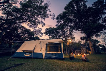 全套組【Turbo Tent】Turbo Lite 300第三代-全遮光一房一廳八人帳篷(快速帳篷 速搭帳 一房一廳 家庭帳) 快搭露營帳蓬｜含三合一（前門片x1+旁片x2)｜乾隆黃 （防水係數10000mm)