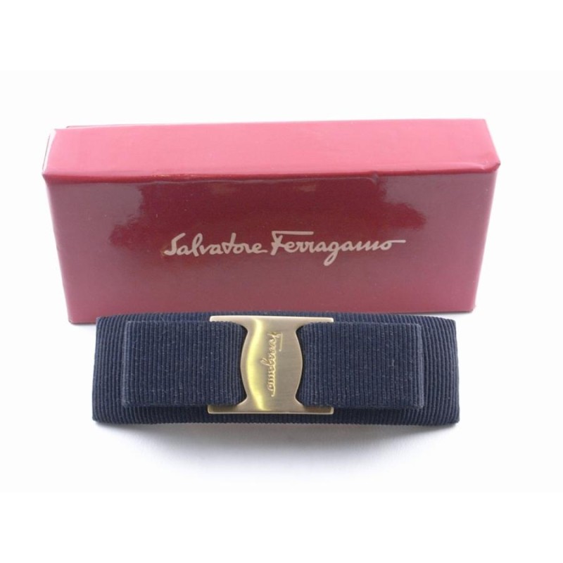 美品 サルバトーレ フェラガモ SALVATORE FERRAGAMO バレッタ ゴールド