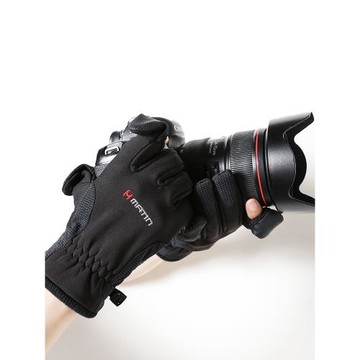 馬田專業級攝影師手套觸屏防水防風防滑加絨加厚保暖戶外騎行男女拍照防寒