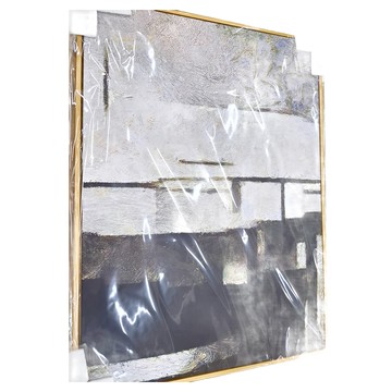 靜 境II 木色 畫作 PS環保樹酯框+油畫布+松木內框  50 x 70cm