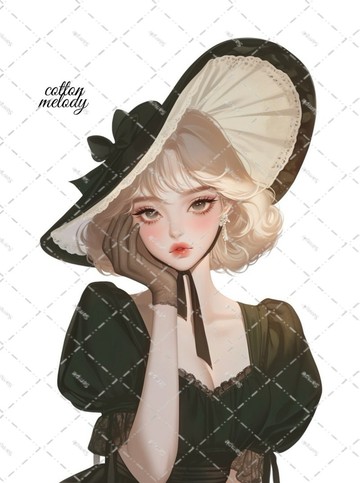 original sticker no.2326 人物貼紙 原創貼紙 原創人物貼紙 裝飾貼紙 cotton melody