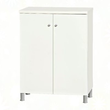 文創集-南亞塑鋼     艾格 南亞塑鋼2.1尺雙開門收納櫃-63.5x36.5x86cm免組