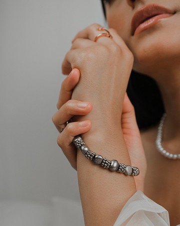 復古獨特抽象巴洛克式珍珠手鍊