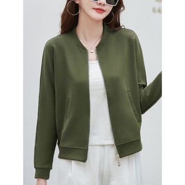 短款棒球服外套女2025早春秋季新款立領寬松高端品牌夾克開衫衛衣