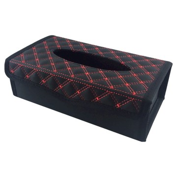 車的背包 立體硬版面紙盒 釘扣款  黑底紅線  1個