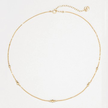 ｜快速出貨｜【 YAY 】Collier-Bracelet Satellite - 星空金球項鍊/雙層手鍊(一飾兩用)
