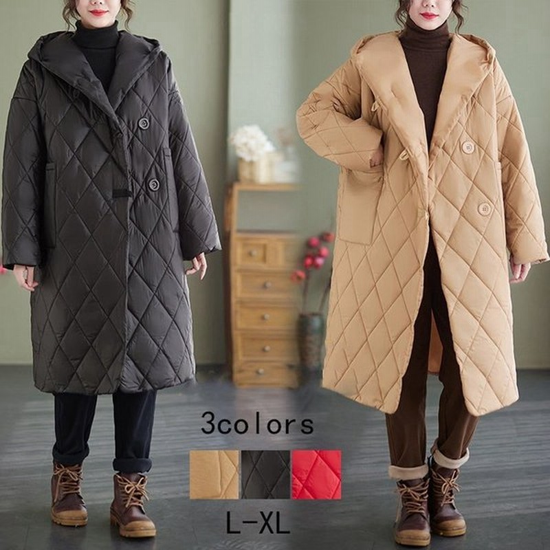 ダウンコート レディース 40代 秋冬アウター キルティングコート ダウンジャケット 中綿 ロングコート 防寒 30代 50代 あったか おしゃれ 可愛い フード付き 通販 Lineポイント最大get Lineショッピング