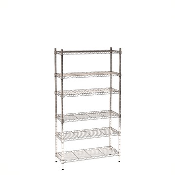 【客尊屋】小資型《粗管徑》35X90X165Hcm 銀衛士六層架