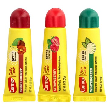 Carmex, 日常護理®，潤唇膏，多效，SPF 15，多種香型，3 支，每支 0.35 盎司（10 克）