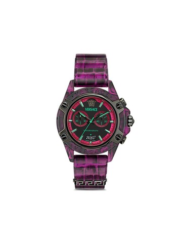 Versace - New Icon Active 44mm - men - Sapphire Crystal/stainless steel - One Size - Black