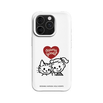 iPhone 16 Pro SolidX 白 - OSAMU GOODS - Jill & Cat 好朋友