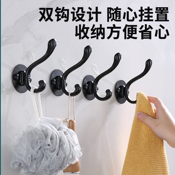 掛鉤強力粘膠免打孔粘貼門后掛衣服架壁掛墻上無痕承重粘進門玄關