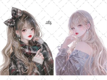 原創貼紙 no.7698 人物貼紙 原創貼紙 人物貼紙 女孩貼紙 原創人物貼紙