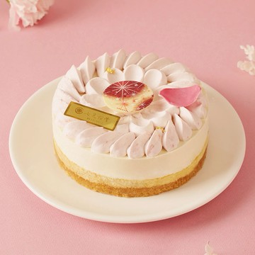 【七見櫻堂】大和撫子－花綻莓果雙起司蛋糕（6吋）︱お誕生日おめでとう、母親節蛋糕