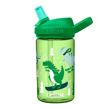 《CamelBak》400ml eddy+ kids兒童吸管運動水瓶RENEW 滑冰恐龍