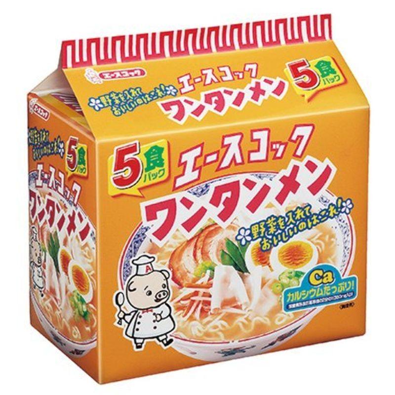 エースコック ワンタンメン 5食×6個×２ケース