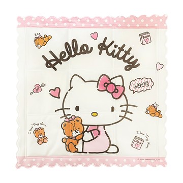 Sanrio 三麗鷗 HELLO KITTY涼爽坐墊  熊熊抱抱 白色 + 粉色  36 x 36 x 0.6cm
