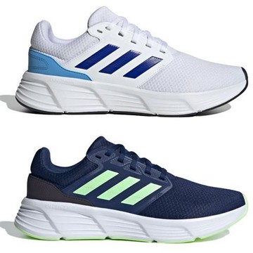 Adidas 慢跑鞋 男鞋 緩衝 GALAXY 6 白/藍【運動世界】IE8141/IE8130