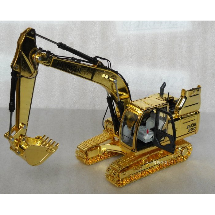 丸山建機模型店]---黃金色紀念版HITACHI ZX-200-5 1/50 挖土機
