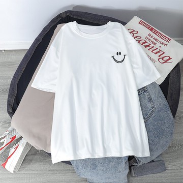 古著少女感純棉短袖T恤女夏季韓版原宿bf風學生寬松半袖上衣