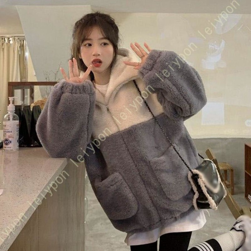 lee ボアジャケット レディース ボアコート ボアブルゾン コート  