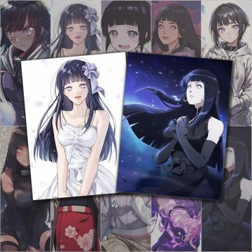 臺灣出貨🎊火影忍者日向雛田同人高清海報高顏值收藏貼學生寢室美化牆貼畫大減價🎁