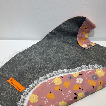 貴婦名媛指定款手工縫製圍兜-北歐風極簡線條 加長版 蕾蕾夏日