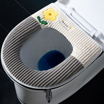 臺灣出貨馬桶坐墊家用坐便套防水馬桶圈可水洗馬桶套拉鍊款馬桶墊四季通用