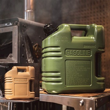 【露營趣】新店桃園 Campingbar CAMP-OIL-10L 軍風燃料桶 油桶 儲油桶 油箱 煤油 柴油 加油桶 汽油桶 手提式 密封式 露營 野營