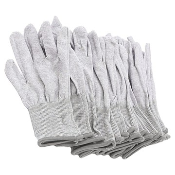 JIAHON 嘉鴻牌 碳纖維手套芯/合手型棉紗加碳纖維絲手套 L  10套  灰色