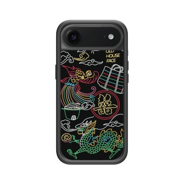 iPhone Air Mod NX -邊框背蓋組合 (相機按鈕) 黑 - 老屋顏 Old House Face - 台灣霓虹