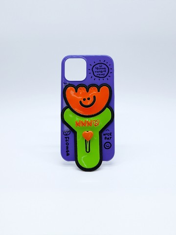 [Midnight Purple] Flower Iphone Case