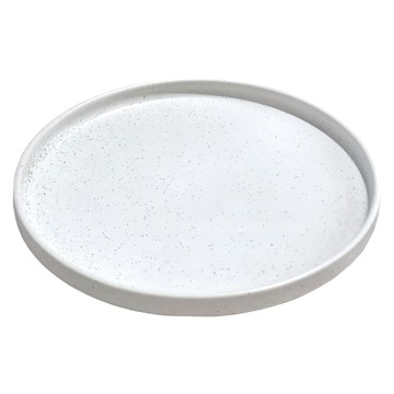 JUST HOME 星隱帶邊圓盤 陶瓷餐盤 點心盤  19.7 x 2.5cm  陶瓷  1個