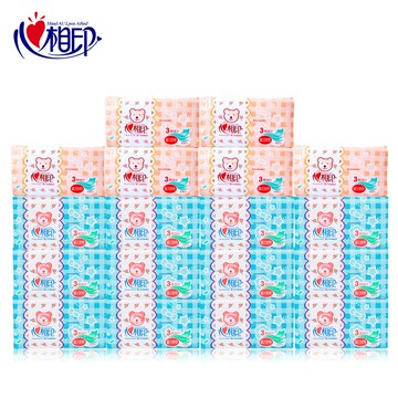 心相印嬰兒抽紙整箱寶寶專用實惠裝嬰幼兒心心相印面巾餐巾紙大包