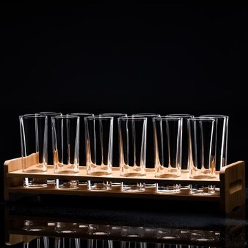 威士忌高身酒杯水晶玻璃子彈杯加厚杯底KTV酒吧烈酒杯家用洋酒杯