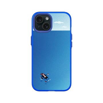 iPhone 15 Clear 激光藍 - Ocean Collection: Let's Sea 海洋系列：一路向海 - 浪它去吧