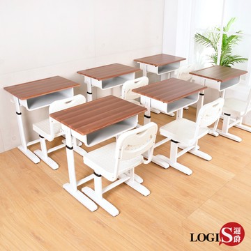 LOGIS- 微笑MIT胡桃兒童成長學習課桌椅 書桌椅 CJ-022白