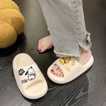 奶萌甜幼幼帕恰狗拖鞋室內家居踩屎感厚底可濕水涼拖鞋女外穿可愛