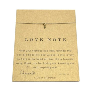 Dogeared 音符金色許願項鍊