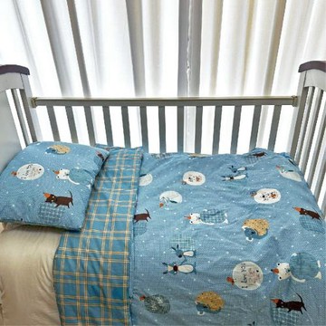【Caliphil佳麗惠寢具】小冒險家(藍) / 120x150cm / 德國防螨抗菌 / 兒童兩用被 / 四季被 / 水洗被 / 含兒童四季被胎