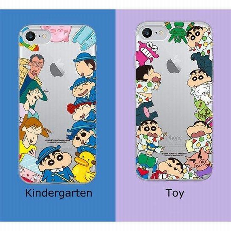 CQ Crayon Shinchan わいわい Clear Jelly Case クレヨン