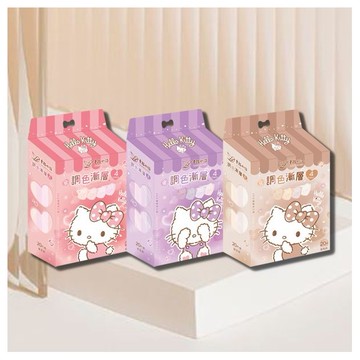 幸福物語~成人立體3D醫用口罩(20枚／盒)Hello Kitty款(4色x5片入)調色漸層 款式可選