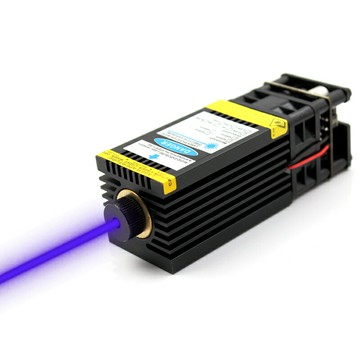 oxlasers 450nm 5500mW 5.5W大功率藍光激光器雕刻機激光頭可調焦帶PWM控制切割激光模組