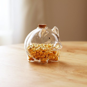 豬元寶 I 288顆 招財開運 玻璃製擺飾  辦公室小物