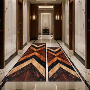 跨境亞馬遜歐式古典輕奢長條地毯酒店民宿防滑耐臟易打理長廊毯子[][DD190109]