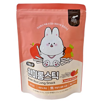 Little Spoon 韓國小湯匙 寶寶長棒棒米餅 - 蘋果胡蘿蔔 100% 國產原料 5個月以上寶寶適用 無添加  30g  1包