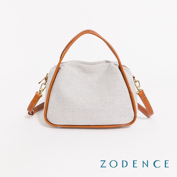 ZODENCE DION德國帆布框型運動感手提斜背包-貴族白