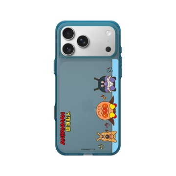 iPhone 17 Pro Max Clear (相機按鈕) 夜幕藍 - Anpanman麵包超人 - 可愛注視中！
